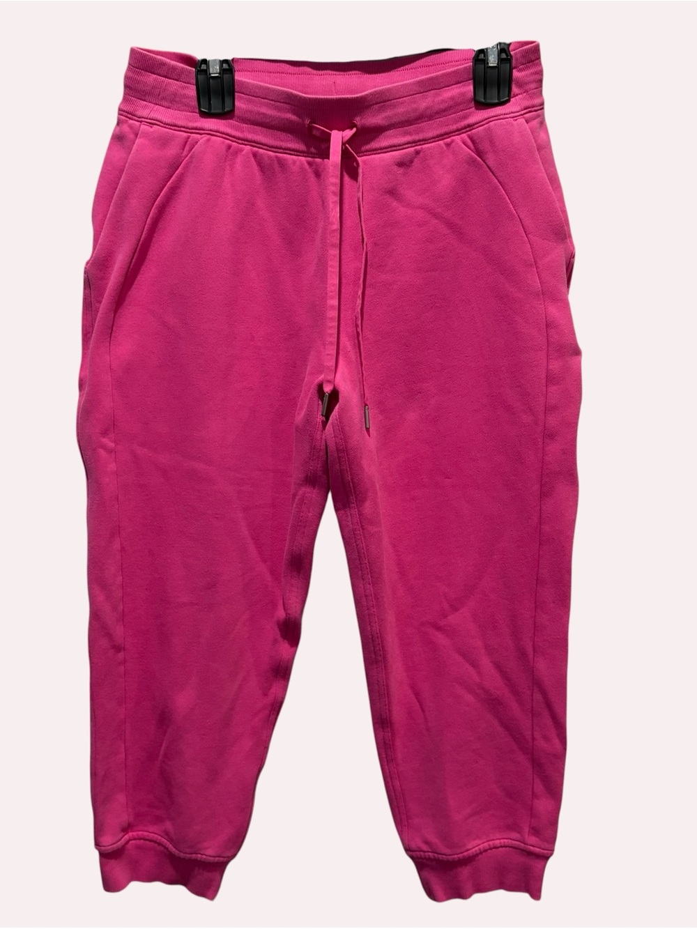 lululemon athletica Pink scuba  Cropped Sweatpants size 10